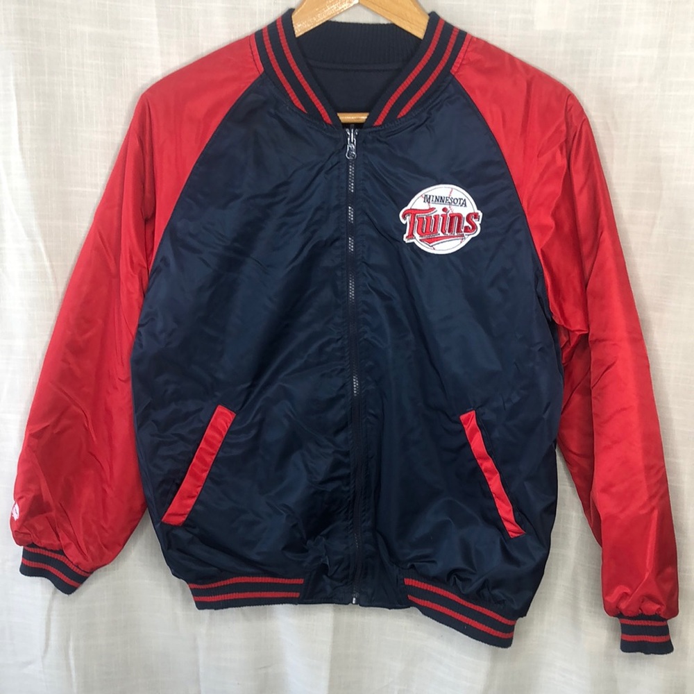 Minnesota twins reversible jacket EUC size 14 16